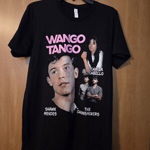 WANGO TANGO Black Concert Tee  Size M Shawn Mendes Camilla Cabello